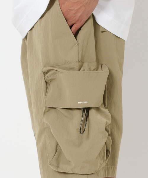 HEREIAM(ヘレイアム)の「【HEREIAM MEN】撥水/ナイロンカーゴショーツ(カーゴパンツ・メンズ・ブラック/カーキ・MEDIUM/LARGE)」の21枚目の写真