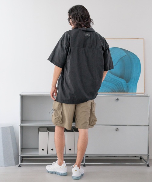 HEREIAM(ヘレイアム)の「【HEREIAM MEN】撥水/ナイロンカーゴショーツ(カーゴパンツ・メンズ・ブラック/カーキ・MEDIUM/LARGE)」の10枚目の写真