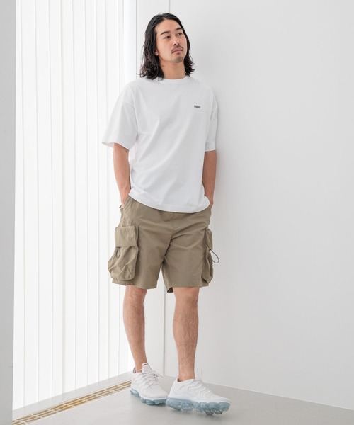 HEREIAM(ヘレイアム)の「【HEREIAM MEN】撥水/ナイロンカーゴショーツ(カーゴパンツ・メンズ・ブラック/カーキ・MEDIUM/LARGE)」の12枚目の写真