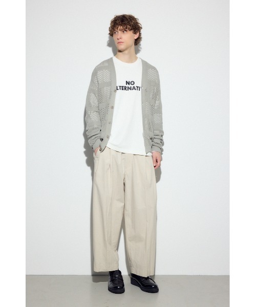 AZUL by moussy(アズールバイマウジー)の「透かし編み柄変化カーディガン 春服 夏服 秋服 初夏のサマーニット シアーニット(カーディガン/ボレロ・メンズ・グレー/ブラック/ライトブルー・MEDIUM/LARGE)」の18枚目の写真
