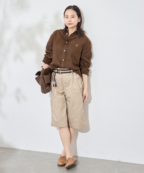 JOURNAL STANDARD(ジャーナルスタンダード)の「別注【BURK / バーク】for JSベルトツキショートチノ(その他パンツ・レディース・ベージュ/ネイビー・MEDIUM/LARGE)」の3枚目の写真