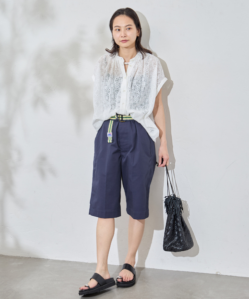 JOURNAL STANDARD(ジャーナルスタンダード)の「別注【BURK / バーク】for JSベルトツキショートチノ(その他パンツ・レディース・ベージュ/ネイビー・MEDIUM/LARGE)」の4枚目の写真