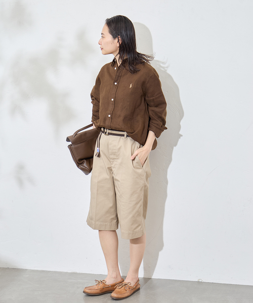 JOURNAL STANDARD(ジャーナルスタンダード)の「別注【BURK / バーク】for JSベルトツキショートチノ(その他パンツ・レディース・ベージュ/ネイビー・MEDIUM/LARGE)」の5枚目の写真