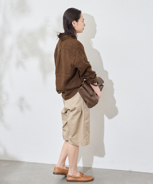 JOURNAL STANDARD(ジャーナルスタンダード)の「別注【BURK / バーク】for JSベルトツキショートチノ(その他パンツ・レディース・ベージュ/ネイビー・MEDIUM/LARGE)」の6枚目の写真