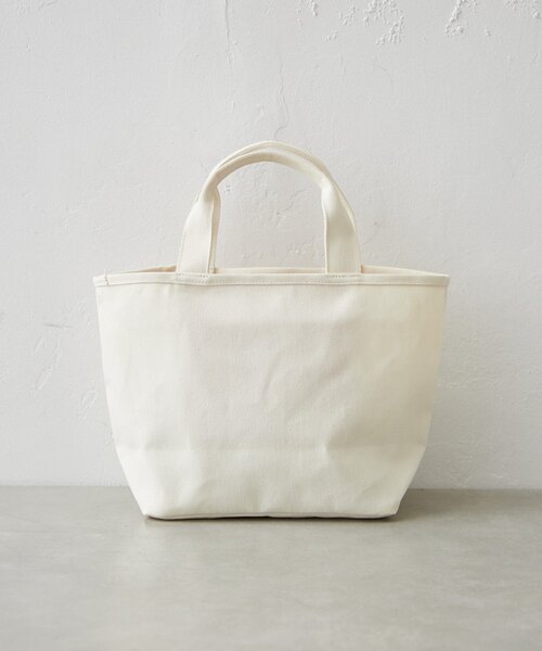 BIRTHDAY BAR（バースデイバー）の「メッシュポケット付きキャンバスロゴプリントミニトートバッグ（トートバッグ・レディース・ブラック/アイボリー/グリーン/ブルー・0）」の15枚目の写真