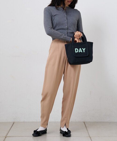 BIRTHDAY BAR（バースデイバー）の「メッシュポケット付きキャンバスロゴプリントミニトートバッグ（トートバッグ・レディース・ブラック/アイボリー/グリーン/ブルー・0）」の17枚目の写真