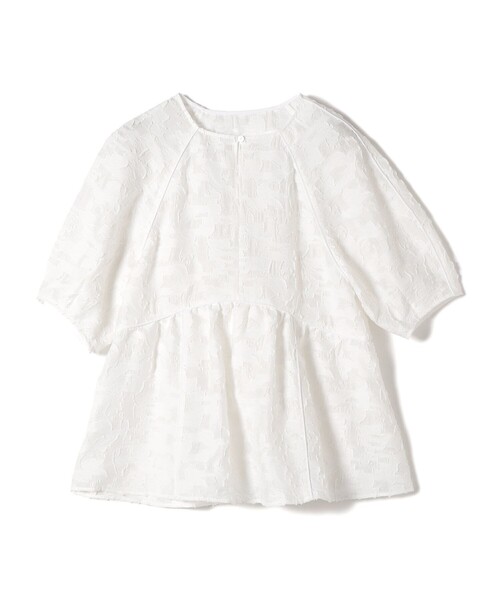 SHIPS（シップス）の「〈手洗い可能〉ジャカード ペプラム ブラウス（シャツ/ブラウス・レディース・ホワイト/ライトブルー/ブラック・ONE SIZE）」の9枚目の写真