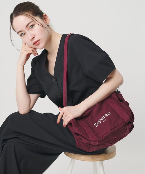 Repetto(レペット)の「【WEB限定】<repetto>コットン ダッフル バッグ M(ボストンバッグ・レディース・ワイン・FREE)」の17枚目の写真