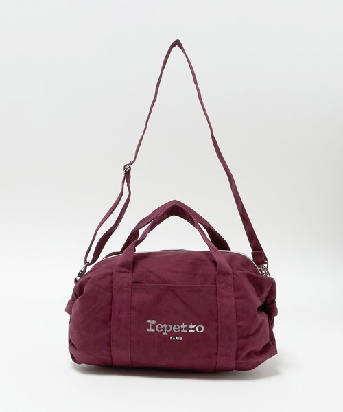 Repetto(レペット)の「【WEB限定】<repetto>コットン ダッフル バッグ M(ボストンバッグ・レディース・ワイン・FREE)」の11枚目の写真