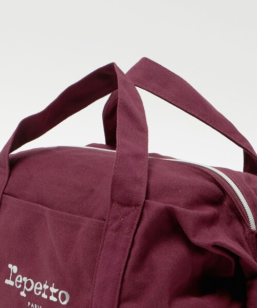 Repetto(レペット)の「【WEB限定】<repetto>コットン ダッフル バッグ M(ボストンバッグ・レディース・ワイン・FREE)」の15枚目の写真