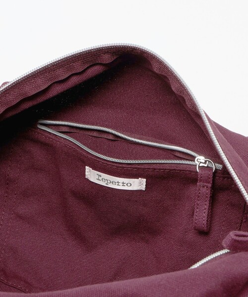 Repetto(レペット)の「【WEB限定】<repetto>コットン ダッフル バッグ M(ボストンバッグ・レディース・ワイン・FREE)」の7枚目の写真