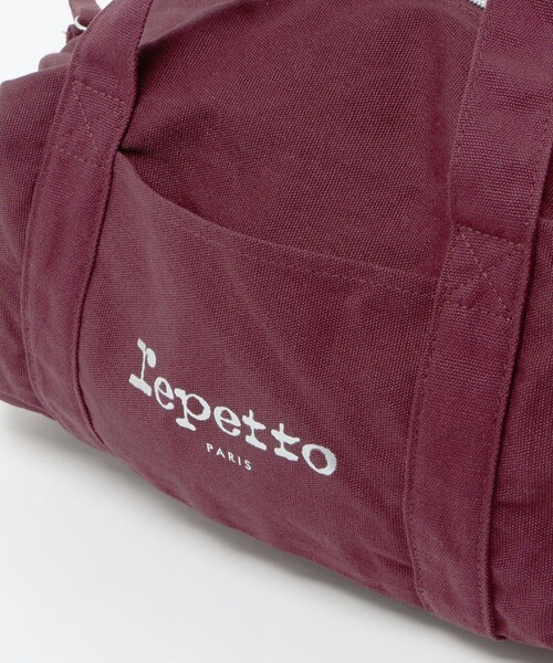 Repetto(レペット)の「【WEB限定】<repetto>コットン ダッフル バッグ M(ボストンバッグ・レディース・ワイン・FREE)」の3枚目の写真