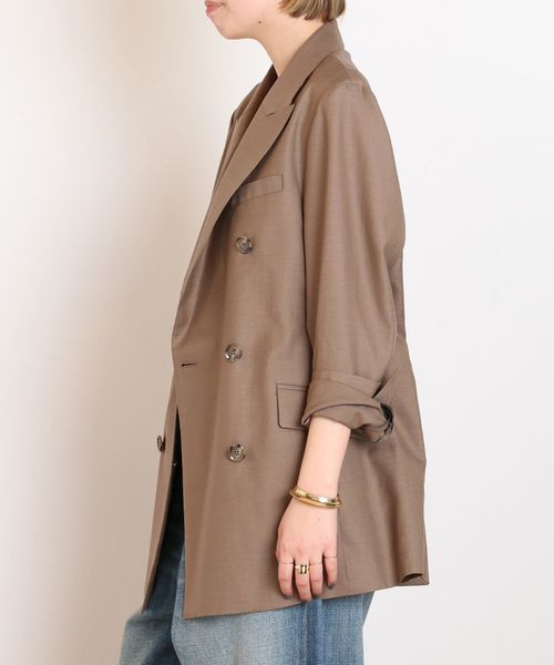 AP STUDIO（エーピーストゥディオ）の「サバービアジャケット（テーラードジャケット・レディース・キャメル/ブラック・36/38）」の18枚目の写真