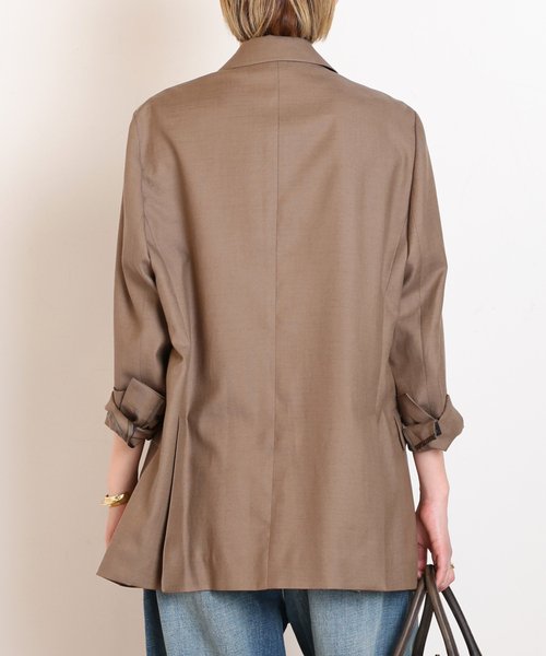 AP STUDIO（エーピーストゥディオ）の「サバービアジャケット（テーラードジャケット・レディース・キャメル/ブラック・36/38）」の19枚目の写真