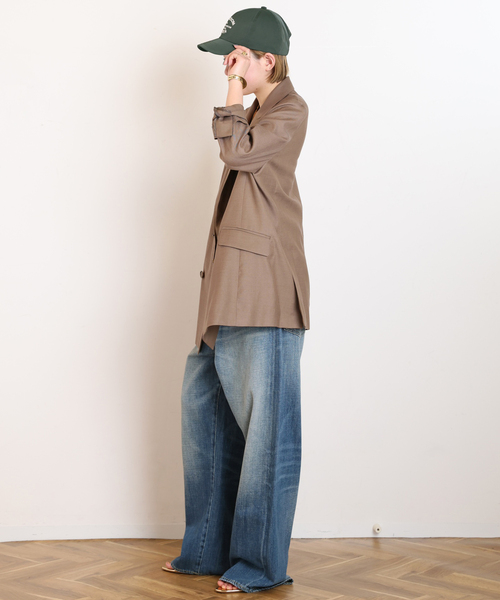 AP STUDIO（エーピーストゥディオ）の「サバービアジャケット（テーラードジャケット・レディース・キャメル/ブラック・36/38）」の21枚目の写真