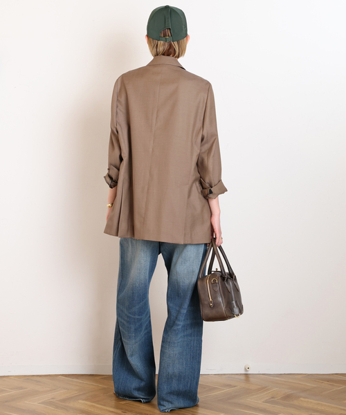 AP STUDIO（エーピーストゥディオ）の「サバービアジャケット（テーラードジャケット・レディース・キャメル/ブラック・36/38）」の22枚目の写真