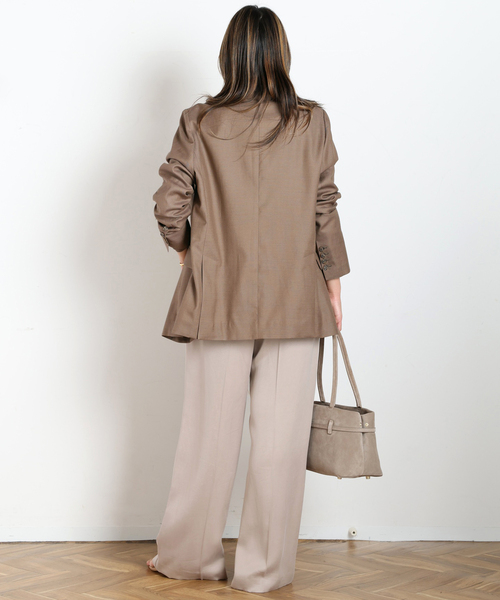 AP STUDIO（エーピーストゥディオ）の「サバービアジャケット（テーラードジャケット・レディース・キャメル/ブラック・36/38）」の16枚目の写真