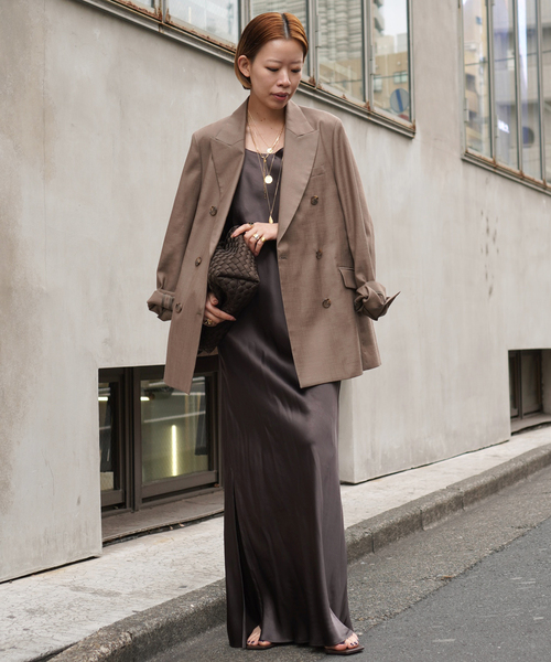 AP STUDIO（エーピーストゥディオ）の「サバービアジャケット（テーラードジャケット・レディース・キャメル/ブラック・36/38）」の17枚目の写真