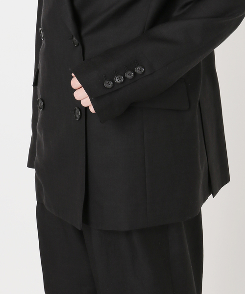 AP STUDIO（エーピーストゥディオ）の「サバービアジャケット（テーラードジャケット・レディース・キャメル/ブラック・36/38）」の4枚目の写真