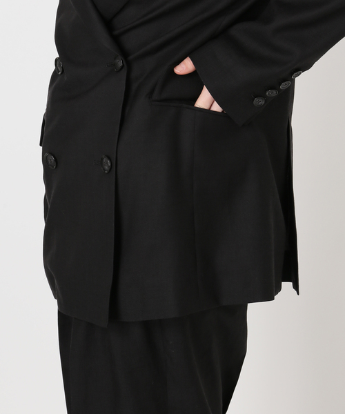 AP STUDIO（エーピーストゥディオ）の「サバービアジャケット（テーラードジャケット・レディース・キャメル/ブラック・36/38）」の5枚目の写真