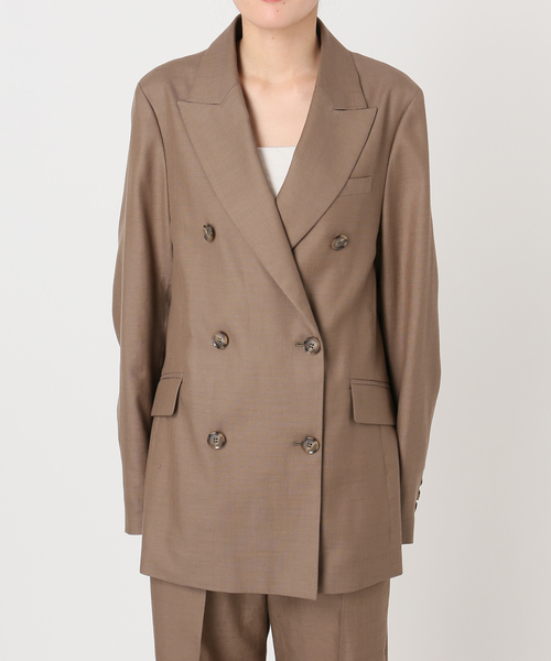 AP STUDIO（エーピーストゥディオ）の「サバービアジャケット（テーラードジャケット・レディース・キャメル/ブラック・36/38）」の13枚目の写真