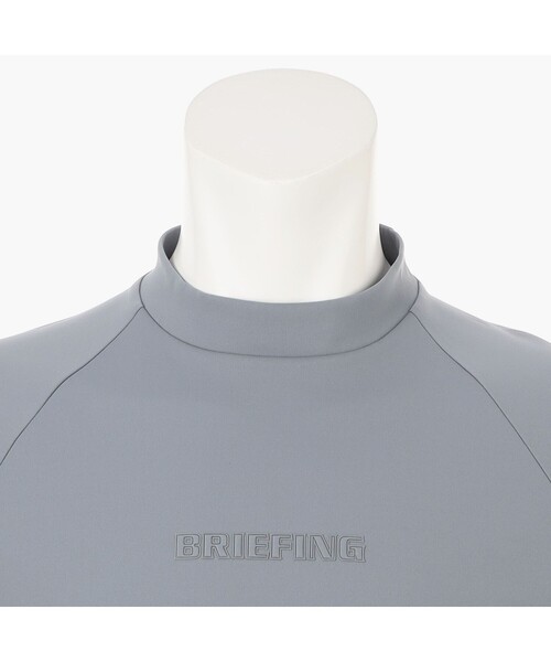 BRIEFING(ブリーフィング)の「【BRIEFING GOLF/ブリーフィングゴルフ】MEN’S STITCHED 3D LOGO HIGHNECK(リラックスフィット)(Tシャツ/カットソー・メンズ・ホワイト/ブラック/グレー/ネイビー・M/L/XL/S)」の13枚目の写真
