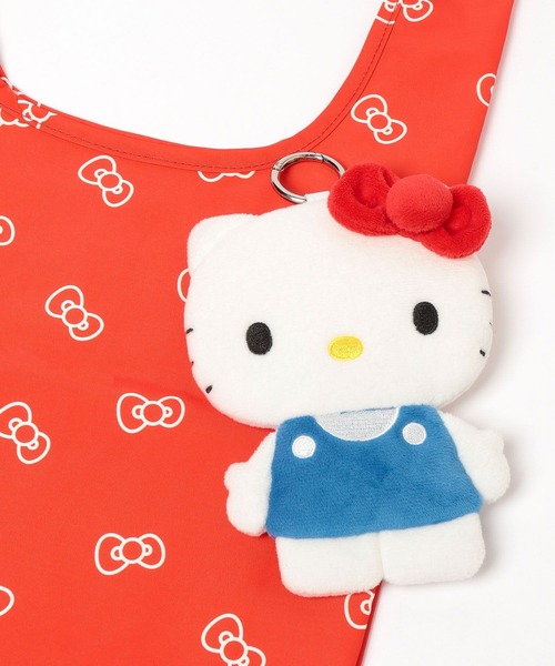 Me%（ミィパーセント）の「【HELLO KITTY】ポーチ付きエコバッグ　631397（エコバッグ/サブバッグ・レディース・シルバー/レッド/ブルー/ブラック・FREE）」の5枚目の写真