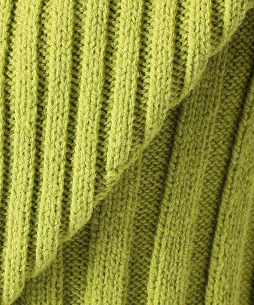 Oriens JOURNAL STANDARD（オリエンス ジャーナルスタンダード）の「フロントジップリブニットトップス（ニット/セーター・レディース・スカイブルー/パープル/グリーン・FREE）」の16枚目の写真