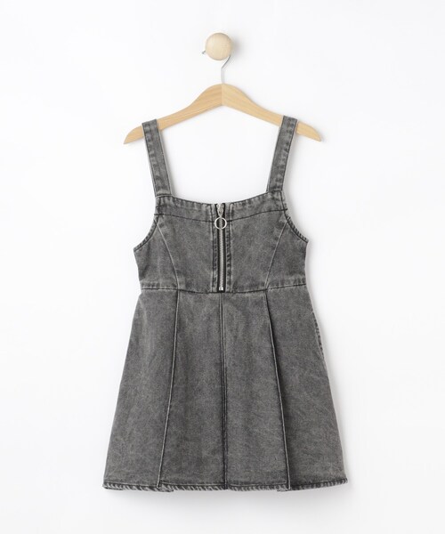 SHOO・LA・RUE（シューラルー）の「【100-150cm】デニムジップジャンスカ（ワンピース・キッズ・グレー系4/ブルー系5・15 /14/13/12/11/10）」の3枚目の写真
