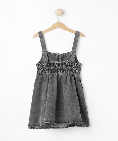 SHOO・LA・RUE（シューラルー）の「【100-150cm】デニムジップジャンスカ（ワンピース・キッズ・グレー系4/ブルー系5・15 /14/13/12/11/10）」の4枚目の写真