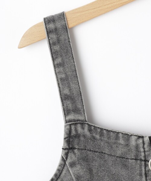 SHOO・LA・RUE（シューラルー）の「【100-150cm】デニムジップジャンスカ（ワンピース・キッズ・グレー系4/ブルー系5・15 /14/13/12/11/10）」の6枚目の写真