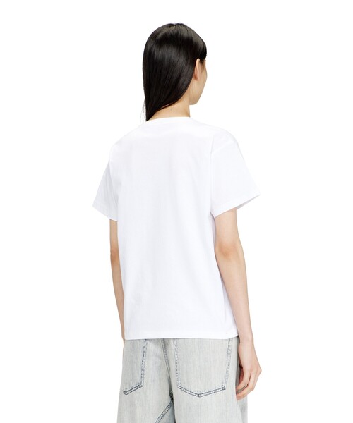 DIESEL(ディーゼル)の「ウィメンズ Tシャツ T-NORMY-S7(Tシャツ/カットソー・レディース・ホワイト・MEDIUM/X-SMALL/SMALL/LARGE/X-LARGE)」の3枚目の写真