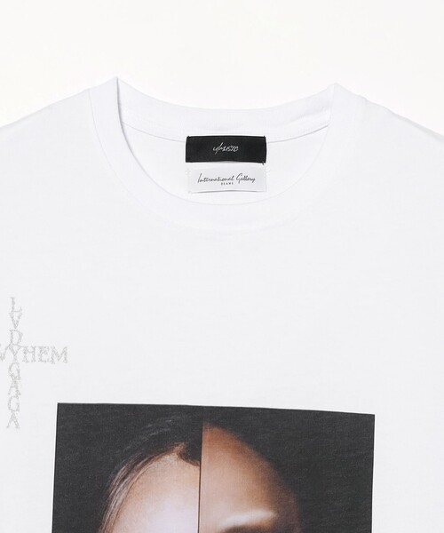 International Gallery BEAMS（インターナショナルギャラリービームス）の「【別注】U/MUSIC × IG / LADY GAGA グラフィック Tシャツ（Tシャツ/カットソー・メンズ・ホワイト・SMALL/MEDIUM/LARGE/X-LARGE）」の3枚目の写真