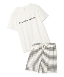 ジェラピケ gelato pique ルームウェア パジャマ ホワイト gelato pique（ジェラートピケ） WhiteDay 3柄シャツ pwft261323