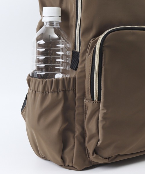 Rename（リネーム）の「Rename ゴールドファスナーマルチポケット デイバッグ（バックパック/リュック・レディース・ブラック/モカ・FREE）」の10枚目の写真