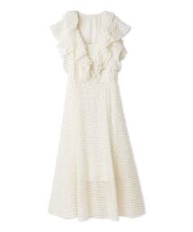 SNIDEL | ファブリックフリルドレス(ドレス)