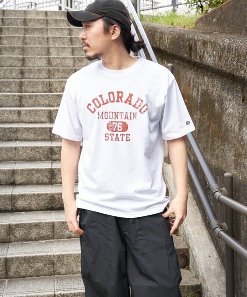 DISCUS ATHLETIC(ディスカス アスレチック)の「DISCUS ATHLETIC ディスカス アスレティック カレッジプリントTシャツ 1(Tシャツ/カットソー・メンズ・ブラック/グレー/ホワイト/ネイビー・L/LL/M)」の5枚目の写真