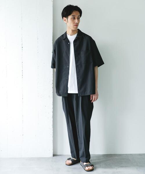 URBAN RESEARCH DOORS(アーバンリサーチドアーズ)の「『イージーケア/速乾/UVカット』クイックドライ 2タック ワイドトラウザー(その他パンツ・メンズ・ホワイト系その他/チャコールグレー・MEDIUM/LARGE/SMALL)」の10枚目の写真