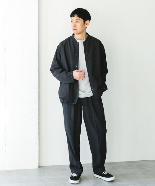 URBAN RESEARCH DOORS(アーバンリサーチドアーズ)の「『イージーケア/速乾/UVカット』クイックドライ 2タック ワイドトラウザー(その他パンツ・メンズ・ホワイト系その他/チャコールグレー・MEDIUM/LARGE/SMALL)」の11枚目の写真