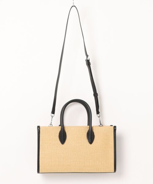 MICHAEL KORS(マイケルコース)の「MIRELLA EW トップジップ サッチェル ミディアム(かごバッグ・レディース・ブラック・FREE)」の2枚目の写真