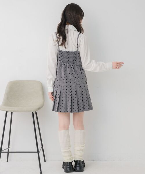 ems excite(エムズエキサイト)の「裾プリーツキャミワンピース(ワンピース・レディース・グレー系その他/ブラック/ベージュ・FREE)」の22枚目の写真