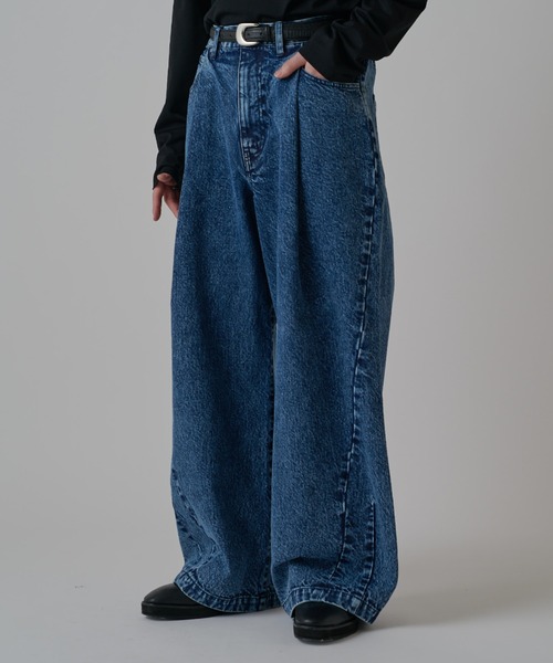 Lui's(ルイス)の「エフォートレス バギージーンズ / 13.5oz(デニムパンツ・メンズ・ブラック/ブルー・30/32/34)」の10枚目の写真