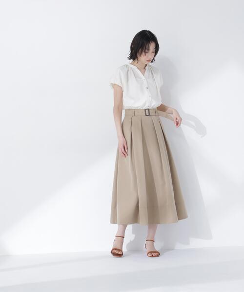 NATURAL BEAUTY BASIC(ナチュラルビューティーベーシック)の「バルーンスリーブブラウス(シャツ/ブラウス・レディース・イエロー/ネイビー/オフホワイト・FREE)」の6枚目の写真