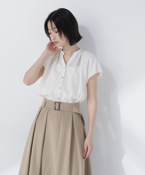 NATURAL BEAUTY BASIC(ナチュラルビューティーベーシック)の「バルーンスリーブブラウス(シャツ/ブラウス・レディース・イエロー/ネイビー/オフホワイト・FREE)」の13枚目の写真