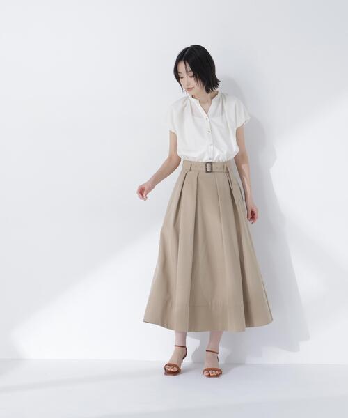 NATURAL BEAUTY BASIC(ナチュラルビューティーベーシック)の「バルーンスリーブブラウス(シャツ/ブラウス・レディース・イエロー/ネイビー/オフホワイト・FREE)」の10枚目の写真