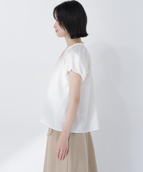 NATURAL BEAUTY BASIC(ナチュラルビューティーベーシック)の「バルーンスリーブブラウス(シャツ/ブラウス・レディース・イエロー/ネイビー/オフホワイト・FREE)」の9枚目の写真