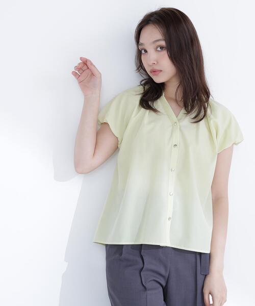 NATURAL BEAUTY BASIC(ナチュラルビューティーベーシック)の「バルーンスリーブブラウス(シャツ/ブラウス・レディース・イエロー/ネイビー/オフホワイト・FREE)」の22枚目の写真