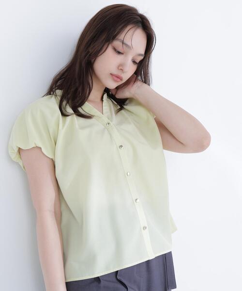NATURAL BEAUTY BASIC(ナチュラルビューティーベーシック)の「バルーンスリーブブラウス(シャツ/ブラウス・レディース・イエロー/ネイビー/オフホワイト・FREE)」の20枚目の写真