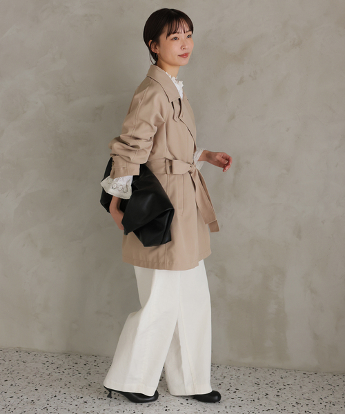 SLOBE IENA（スローブイエナ）の「《WEB限定/追加》LE DENIM カーブバギーデニムパンツ（デニムパンツ・レディース・ホワイト・38/36）」の7枚目の写真