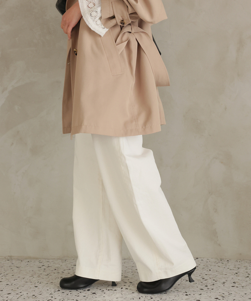 SLOBE IENA（スローブイエナ）の「《WEB限定/追加》LE DENIM カーブバギーデニムパンツ（デニムパンツ・レディース・ホワイト・38/36）」の10枚目の写真